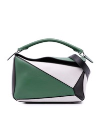 Pre-Loved by Azura Reborn - Pre-Loved Medium Tricolor Calfskin Puzzle Satchel