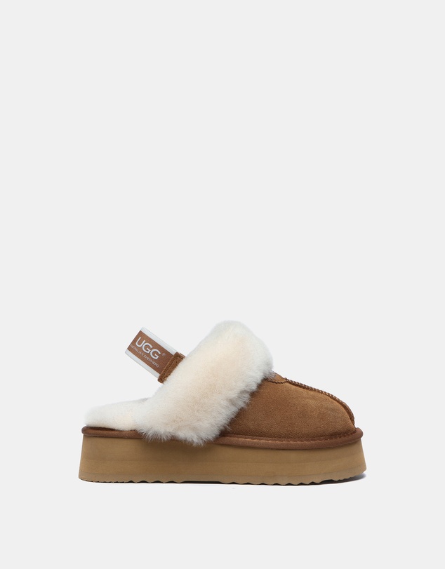 EVERAU - Australian Shepherd Ugg Waffle Platform Cow Suede Upper House Shoes