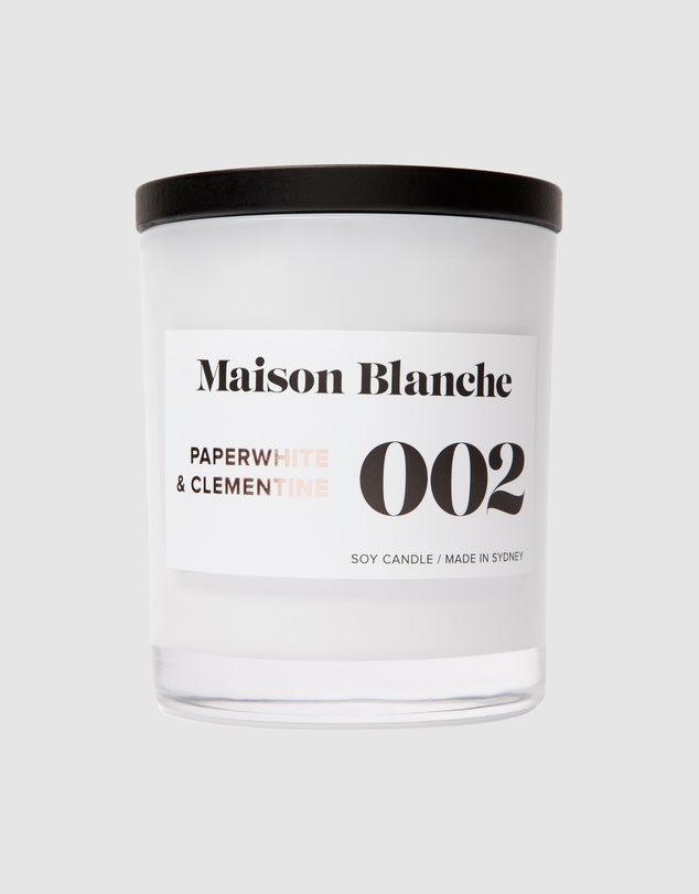 Maison Blanche - 002 Paperwhite & Clementine - Large Candle