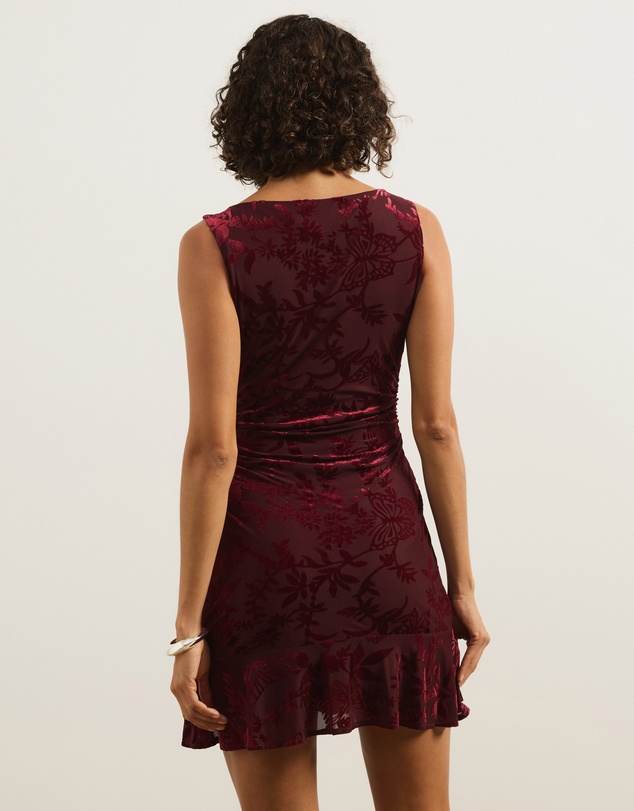 Atmos&Here - Ceilia Burnout Mesh Mini Dress