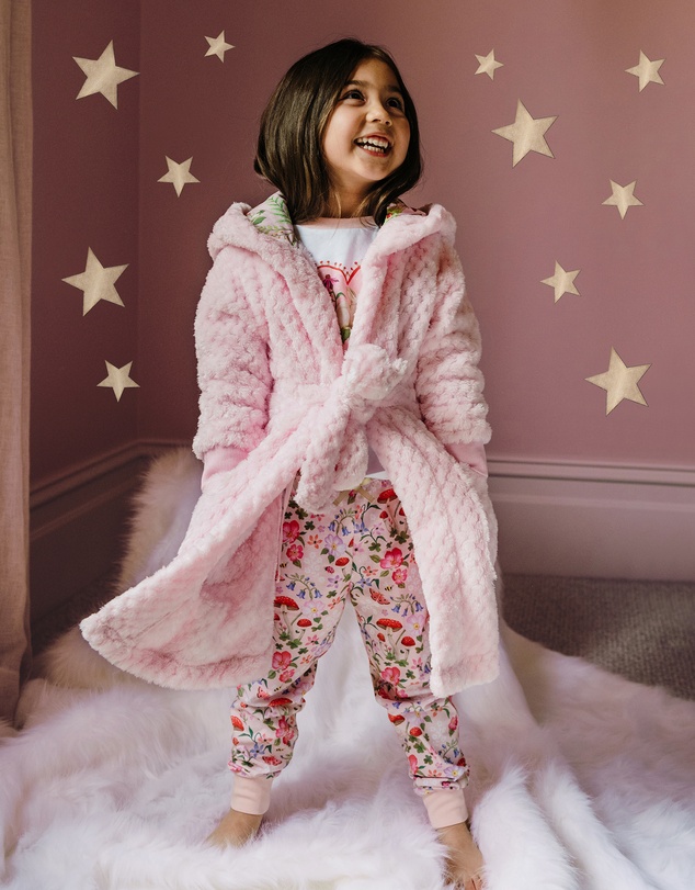 Fleur Harris - 'Days of Enchantment' Snuggly Robe in Pink