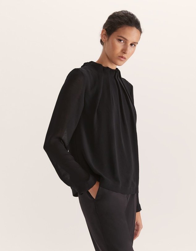 SABA - Willa High Neck Long Sleeve Top
