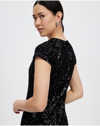 Pink Ruby - Treasure Collective V Neck Dress