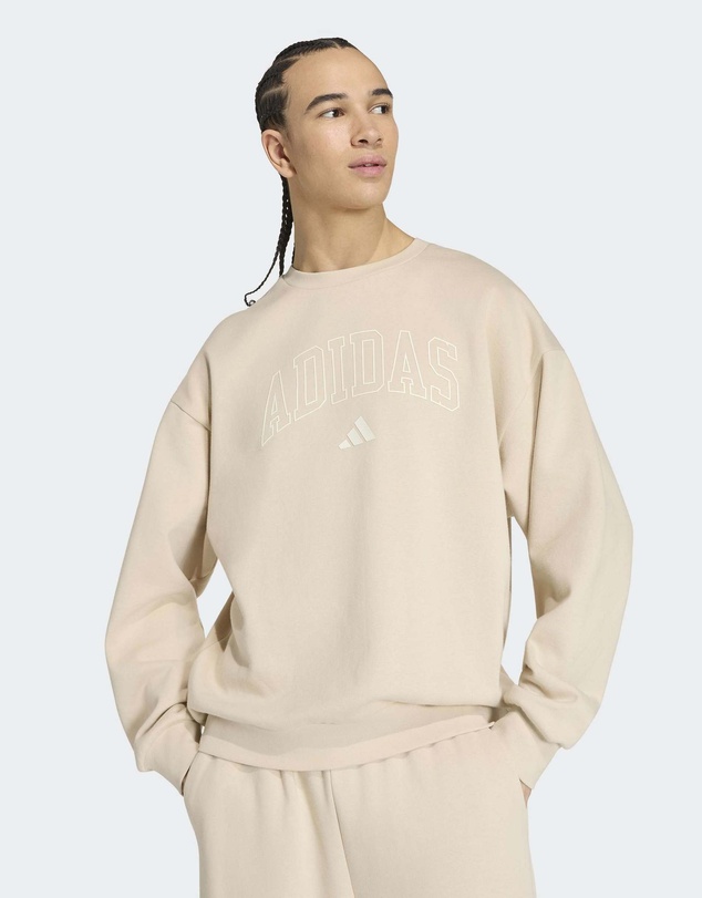 adidas Sportswear - Seasonal Essentials Collegiate Fleece Crew Sweatshirt Mens
