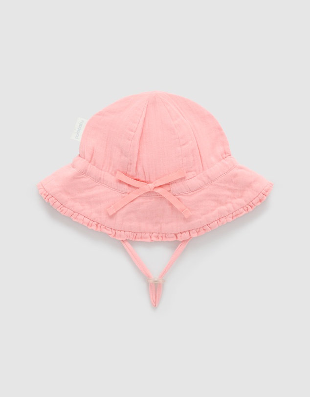 Purebaby - Ruffle Sun Hat -Kids-Babies
