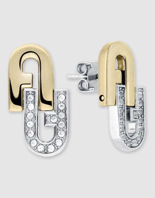 Furla - Furla Arch Double Gold Tone Earrings