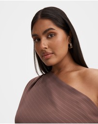 Forever New Curve - Willow Curve Asymmetrical Neck Tuck Top