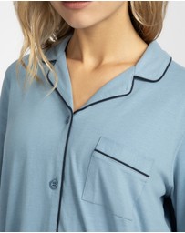 Mitch Dowd - Cotton Jersey Pyjama Set - Blue
