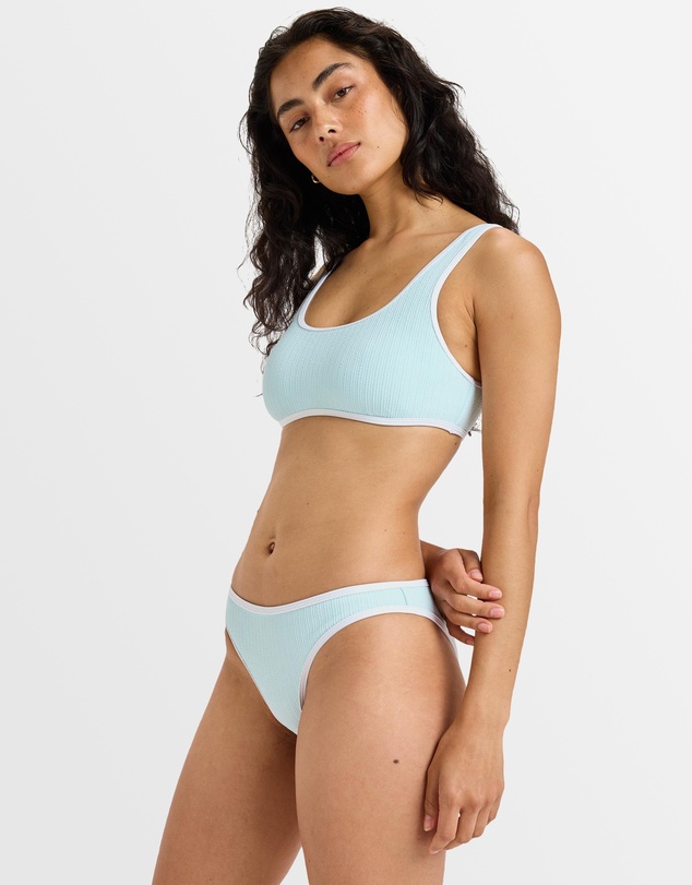 Roxy - Womens Beloved Rib Moderate Mid High Bikini Bottom