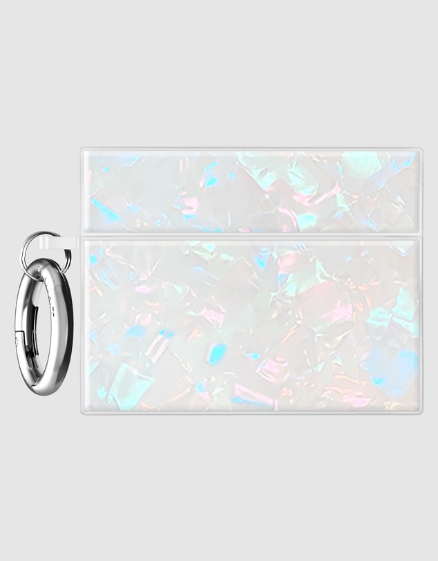 Flaunt - Flaunt Opal Shell with Silver Clip Case for AirPod Pro 3