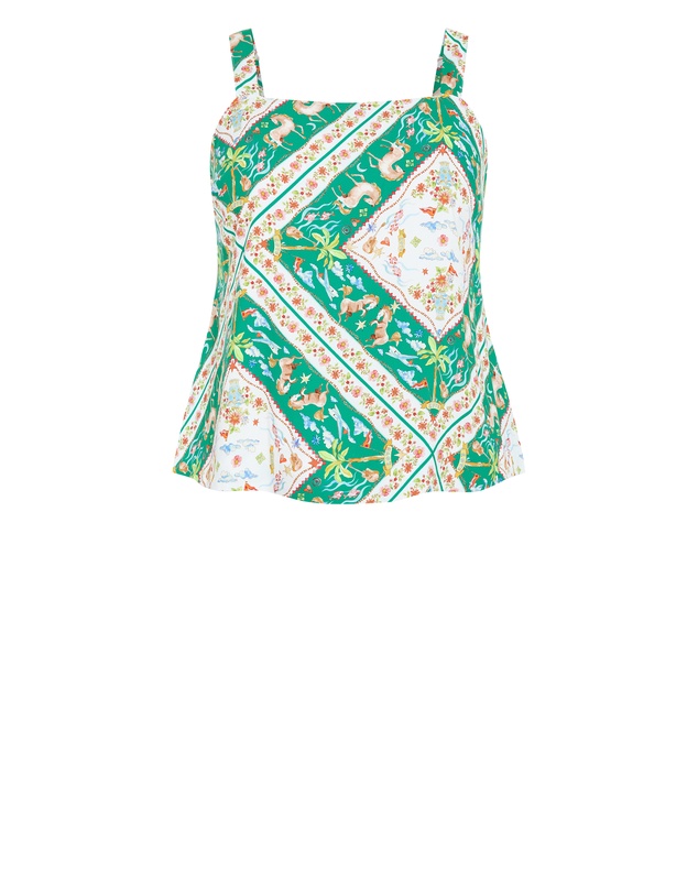 City Chic - Jayla Prairie Print Top