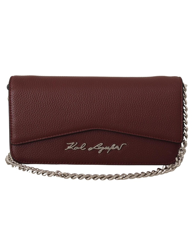 Pre-Loved by Azura Reborn - Pre-Loved Karl Lagerfeld KIKONIC Chain Bag Burgundy