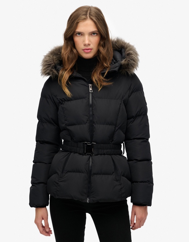 Superdry - Slim Fit Fuji Belted Puffer