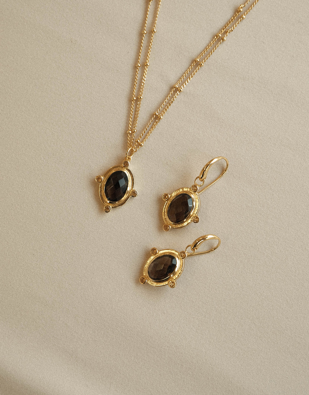 Bianc - Breeze Earrings Smoky Quartz