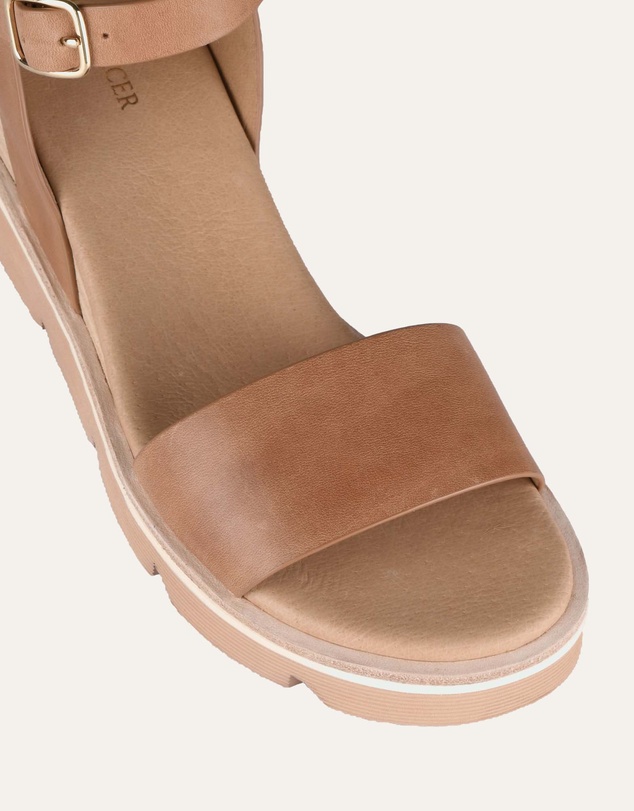 Jo Mercer - Katie Mid Heel Wedge Sandals