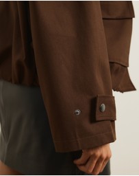 Atmos&Here - Taya Funnel Neck Twill Bomber