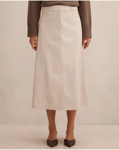 Forever New - Isla Vegan Leather Midi Skirt