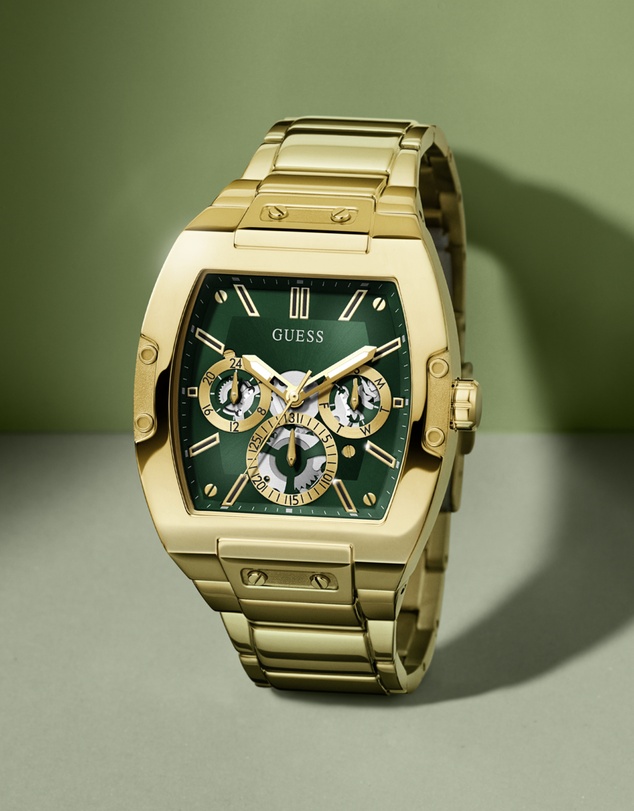 GUESS - Guess Phoenix Gold Tone & Green