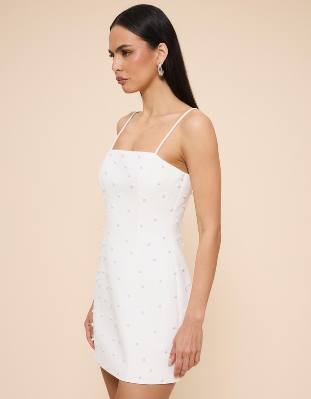 CHANCERY - Paloma Pearl Detail Mini Dress