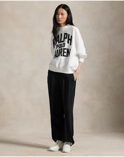 Polo Ralph Lauren - Satin Logo Fleece Crewneck Sweater