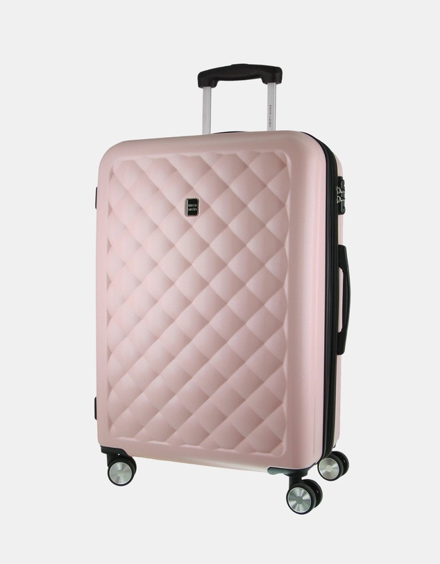 Pierre Cardin - Pierre Cardin Metro Large Hard Shell with Mini Beauty Case Set + Leather Tag