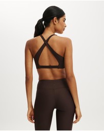 Cotton On Body Active - Ultra Soft Contrast Cross Back Crop