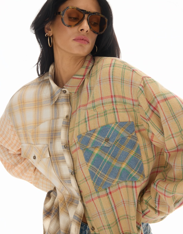 THE TALES - Half n Half Teddy Western Shirt
