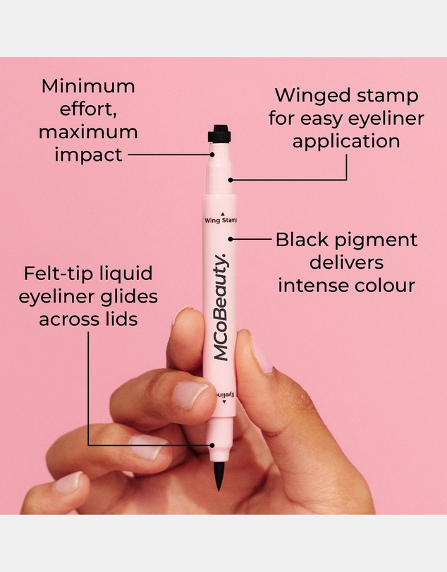 MCoBeauty - Mini Winged Eyeliner Stamp & Liquid Eyeliner Duo