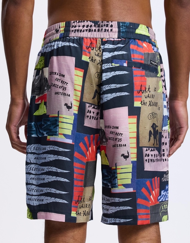 Scotch & Soda - Fave Printed Tencel Regular Fit Bermuda Shorts