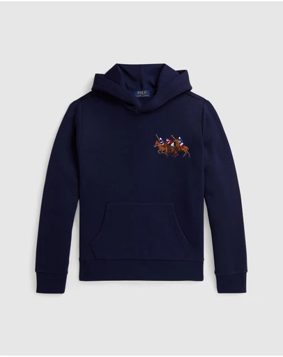 Polo Ralph Lauren - Triple-Pony Fleece Hoodie - Teens
