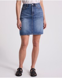 David Lawrence - Goldie Denim Mini Skirt