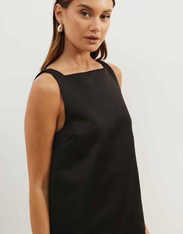 Atmos&Here - Daisy Layered Satin Mini Dress
