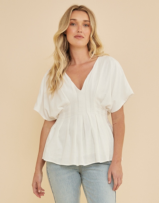 Amelius - Francesca Pleated Top