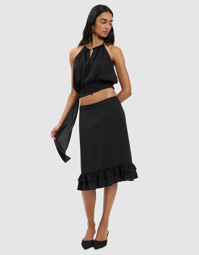 With Harper Lu - Draped Halter Top