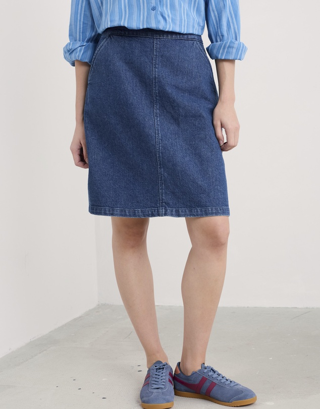 Seasalt - Seasalt Cornwall Blue Dovetail Skirt