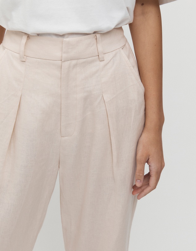 FRIEND of AUDREY - Émilion 7/8 Linen Trouser