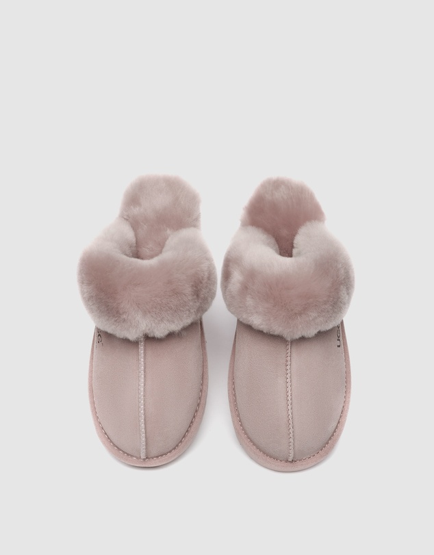 EVERAU - Australian Shepherd Ugg Muffin Slipper Special Cow Suede Upper House Shoes