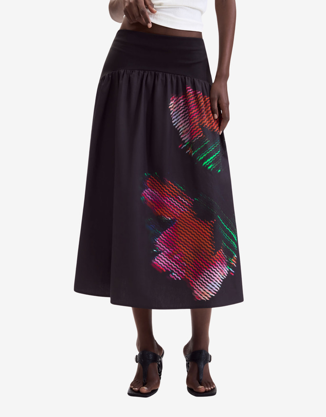 Desigual - Pixelated midi skirt