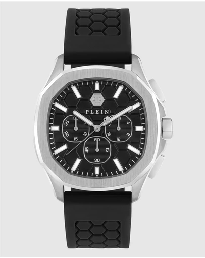 Philipp Plein - Plein Philipp 44mm Black Dial with Silicone Strap