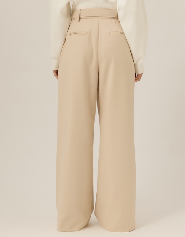 Tussah - Nora Belted Pleated Wide Leg Pants