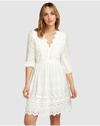 Belle & Bloom - Sweet Talk Eyelet Mini Dress