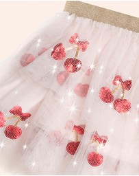 Huxbaby - Sequin Cherry Pie Tulle Skirt - Babies-Teens