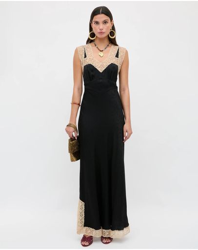 Floral Trail Jacquard Black