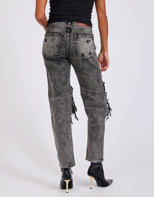 ONE TEASPOON - Rodeo Grey High Waist Awesome Baggies Denim Jeans