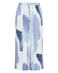 City Chic - Plus Size Surface Level Print Pant - light blue
