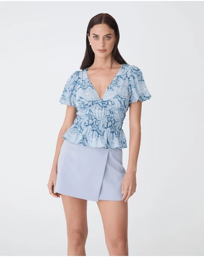 Forcast - Nikki Mini Wrap Skirt