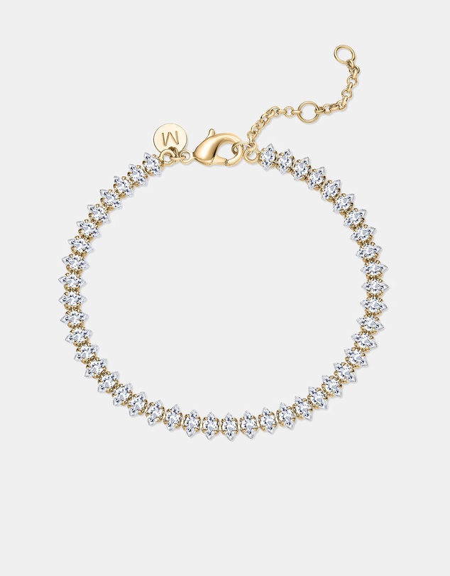 Mestige - Luna Marquise Bracelet - 18K Gold Plated