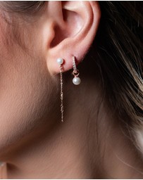 Georgini - Globe Rose Gold Earrings