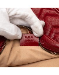 Pre-Loved by Azura Reborn - Pre-Loved Mini GG Marmont Matelasse Leather Round Crossbody