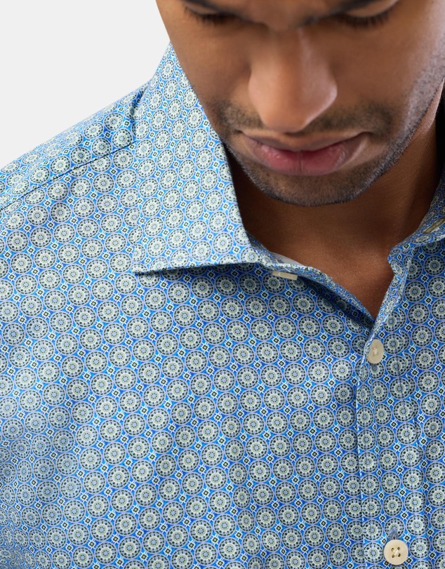 Brooksfield - Circle Motif Slim Fit Shirt